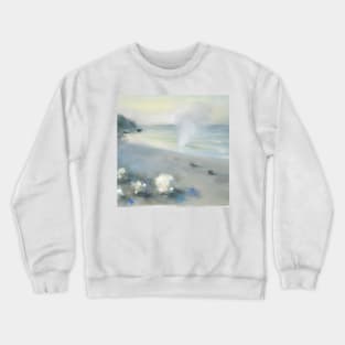 Beach Landscape Pastel Painting Crewneck Sweatshirt